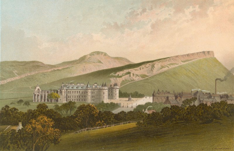 Arthur Seat a Salisbury Crags - Edinburgh od English School