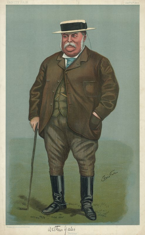 Arthur Yates, Arthur, 11. ledna 1900, karikatura Vanity Fair od English School