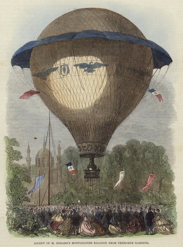 Výstup na balón M Godards Montgolfier od English School