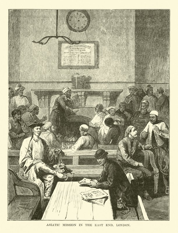 Asijská mise v East Endu, Londýn od English School