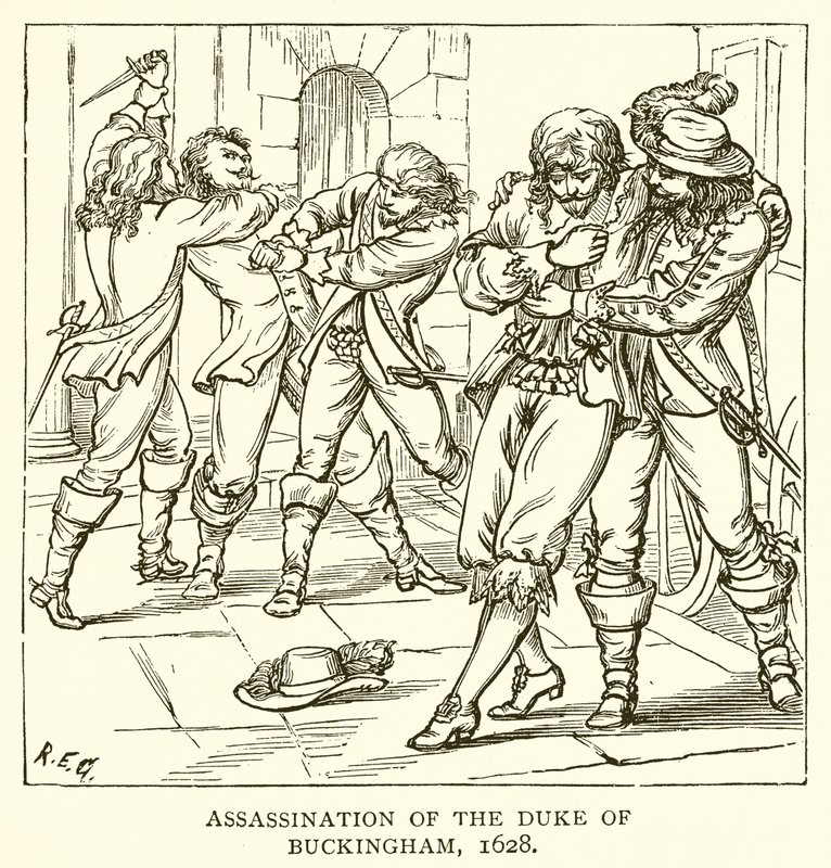 Atentát na vévodu z Buckinghamu, 1628 od English School