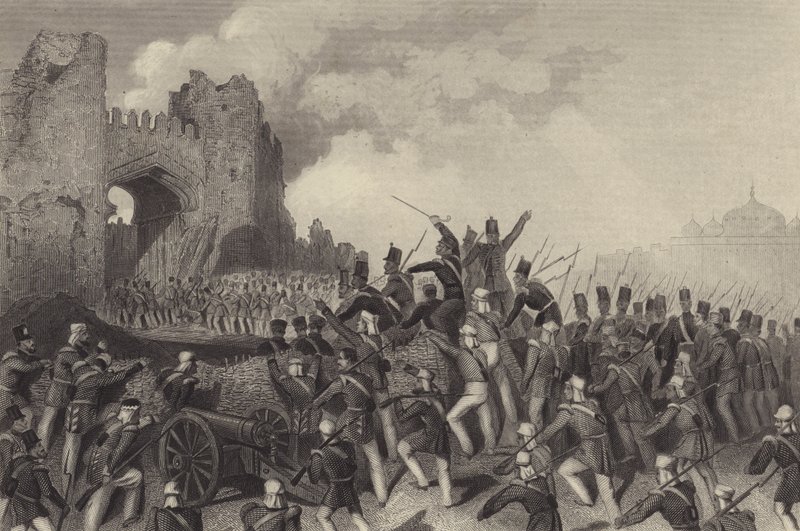 Assault of Delhi - dobytí Kašmírské brány od English School