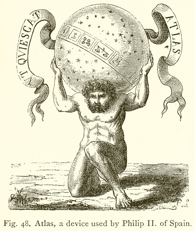 Atlas, zařízení používané Španělem Filipem II od English School