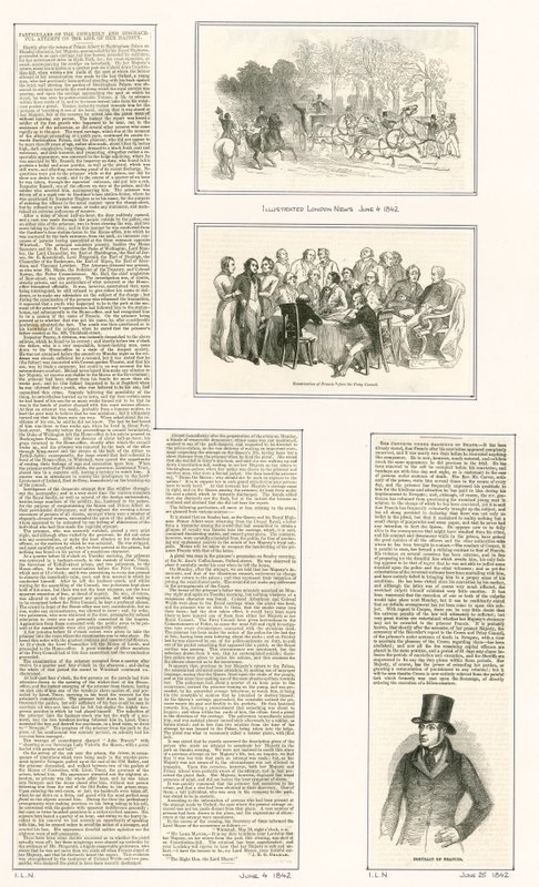 Pokus o život královny Viktorie, 1842 od English School