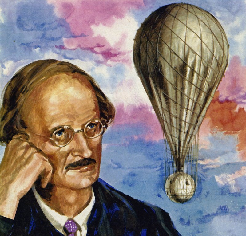 Auguste Piccard, švýcarský vědec, se v balónu zvedl do výšky více než 53 000 stop od English School