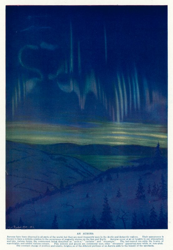 Aurora (barevná litografie) od English School