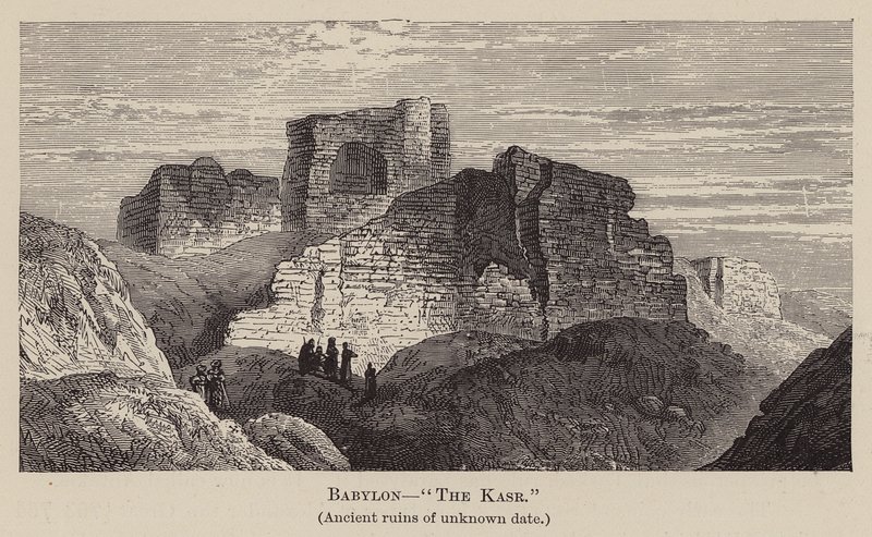 Babylon, "Kasr" (rytina) od English School