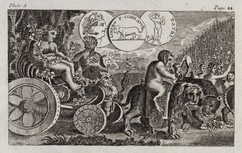 Bacchus (rytina) od English School