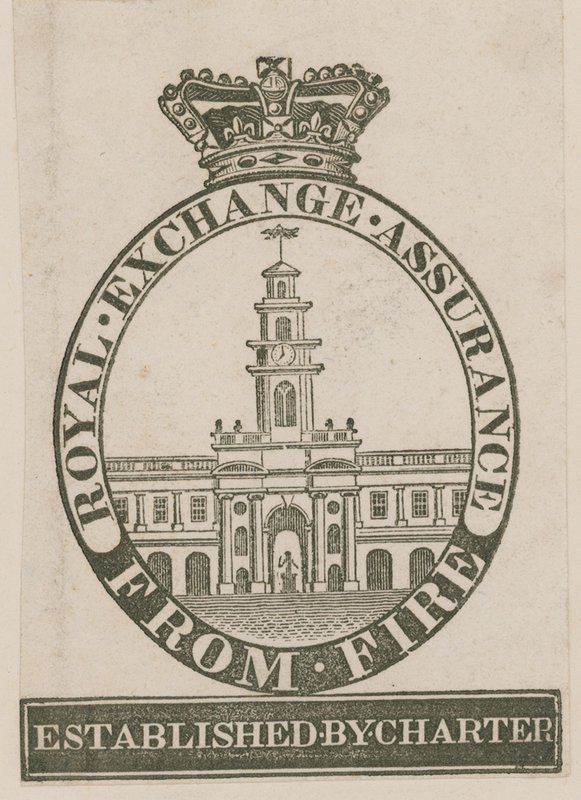 Odznak Royal Exchange Assurance from Fire od English School