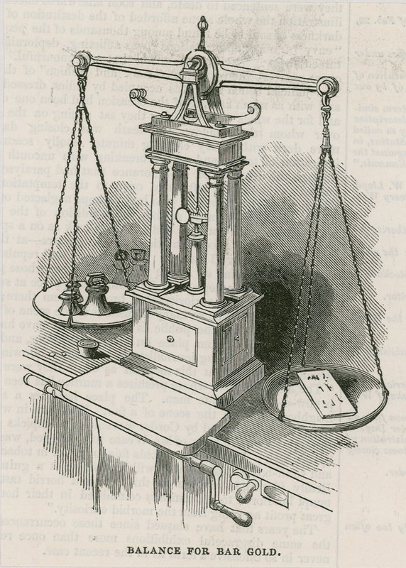 Bank of England, Bullion Office a Gold Weighing Room od English School
