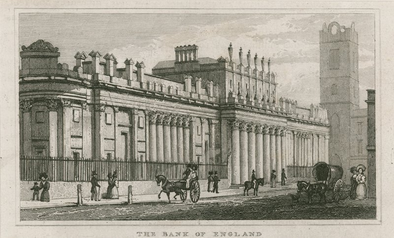 Bank of England, Sir John Soanes South Front, 1823 od English School