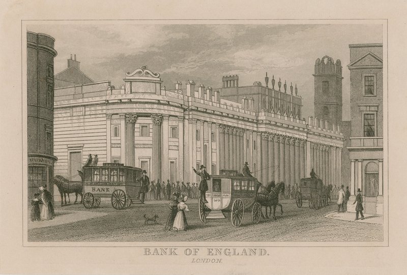 Bank of England, Sir John Soanes South Front, 1823 od English School