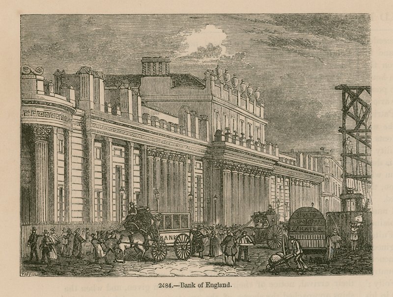 Bank of England, Sir John Soanes South Front, 1823 od English School