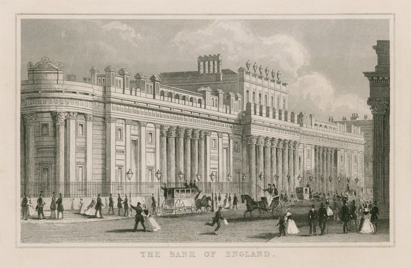 Bank of England, Sir John Soanes South Front, 1823 od English School