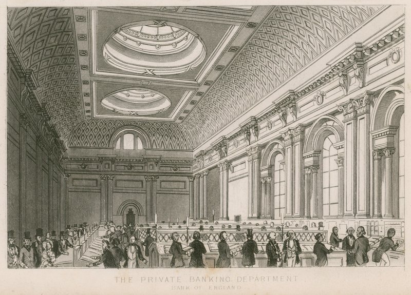 Bank of England, oddělení privátního bankovnictví od English School