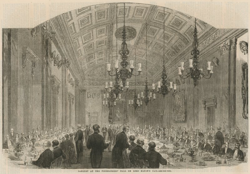 Banket v Fishmongers Hall na Den primátorů od English School