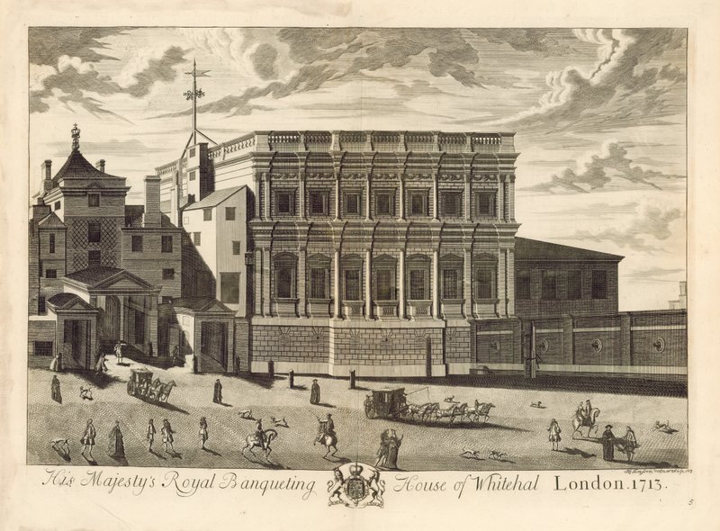 Hodovní dům, Whitehall, 1713 od English School