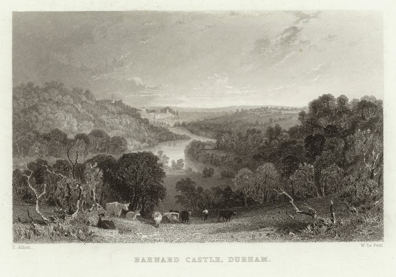 Hrad Barnard, Durham od English School