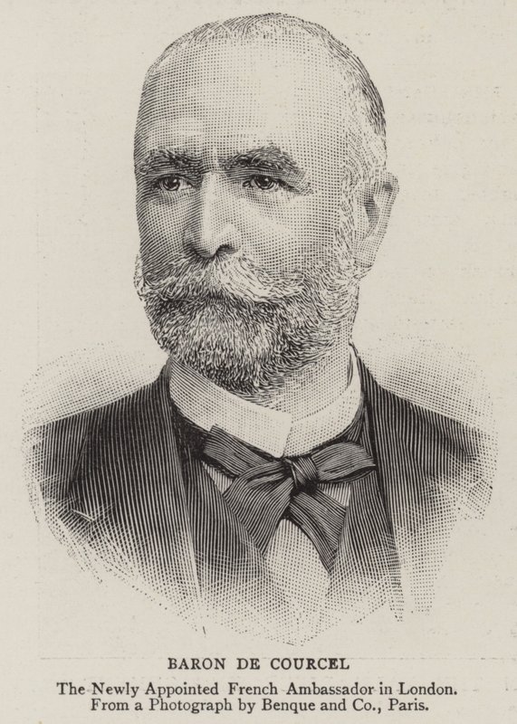 Baron de Courcel (rytina) od English School