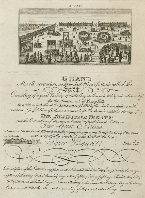 Bartholomew Fair, Londýn: Oznámení o veletrhu na rok 1806 od English School