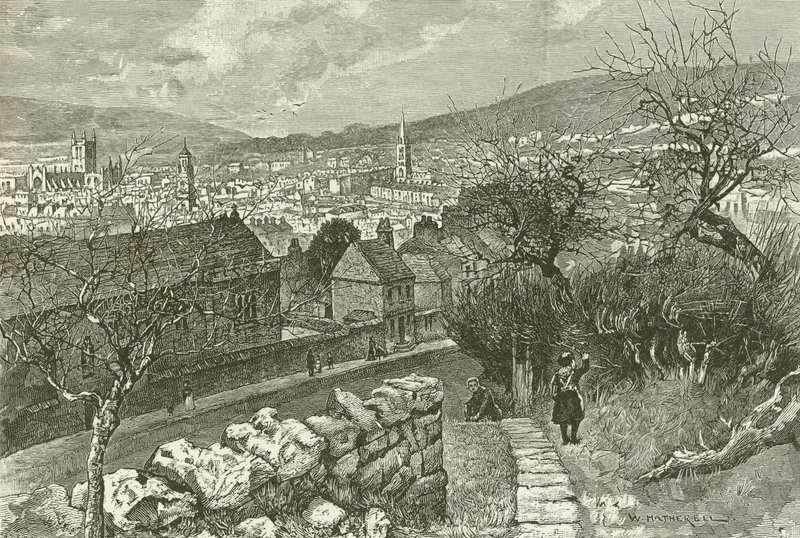 Bath, z Beechen Cliff od English School