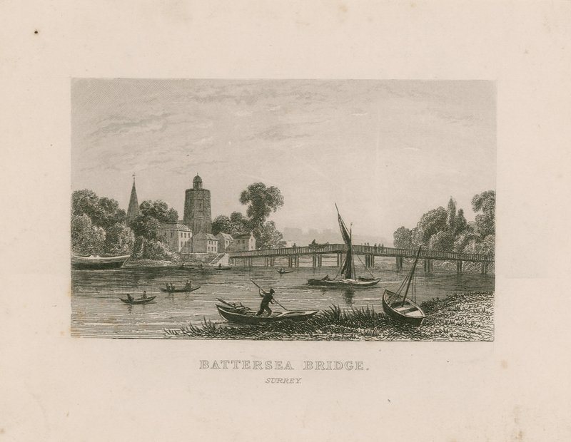 Battersea Bridge, Surrey od English School