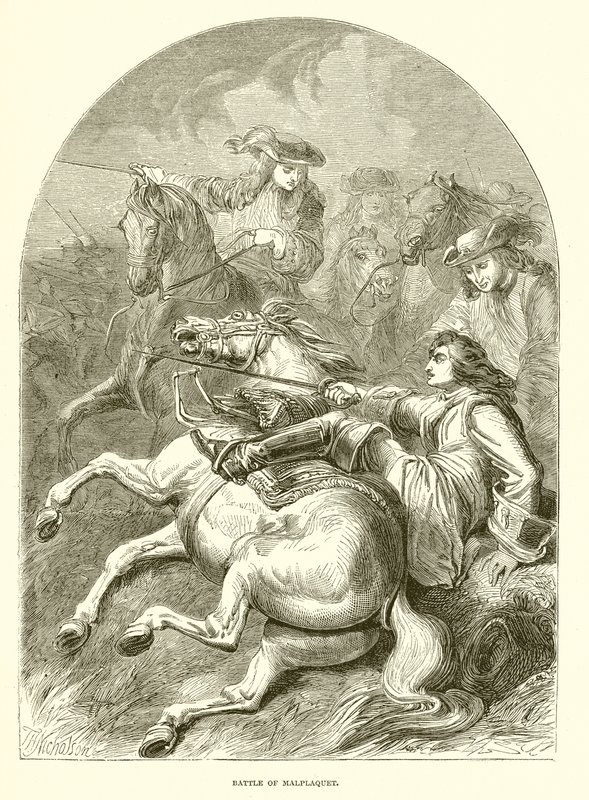 Bitva o Malplaquet od English School