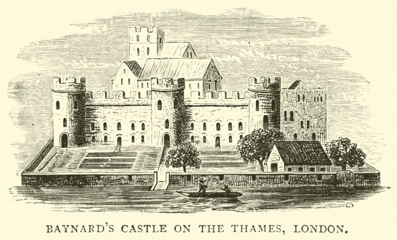 Baynards Castle na Temži, Londýn od English School