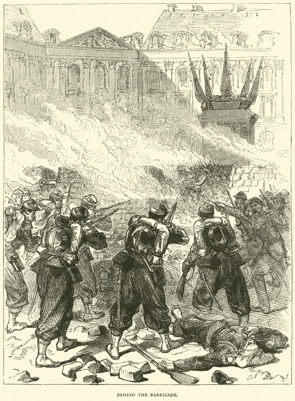 Za barikádou, duben 1871 od English School