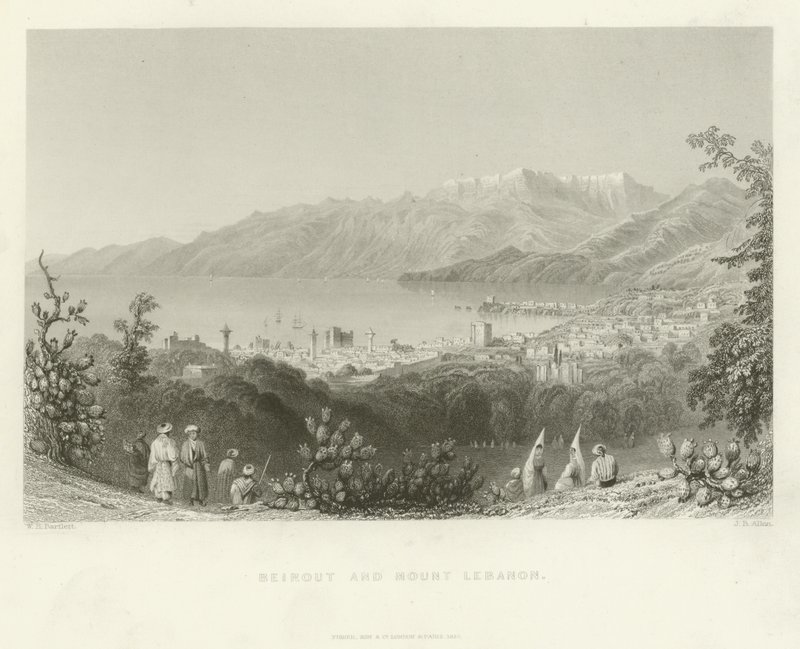 Bejrút a hora Libanon, 1837 od English School
