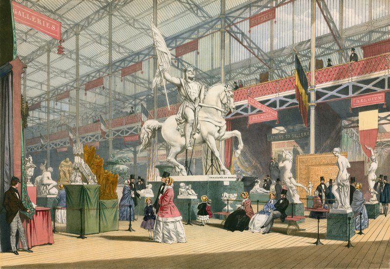 Belgická část Velké výstavy z roku 1851 od English School