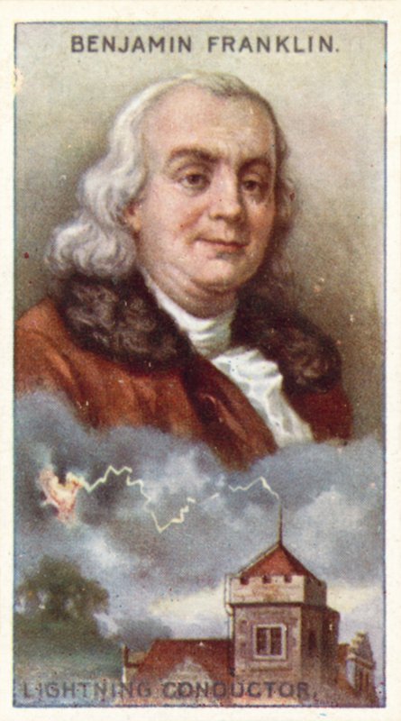 Benjamin Franklin, hromosvod od English School