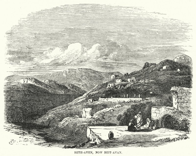 Beth-Aven, nyní Beit-Avan (rytina) od English School