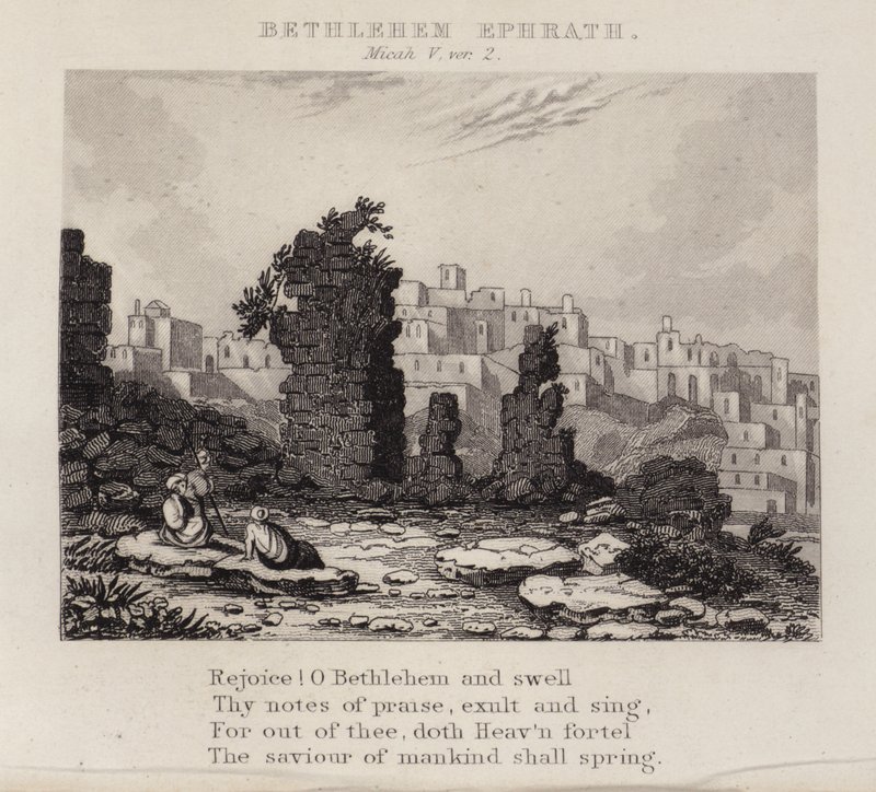 Bethlehem Ephrath, Micah V, ver 2 (rytina) od English School