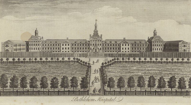 Betlémská nemocnice, Londýn od English School