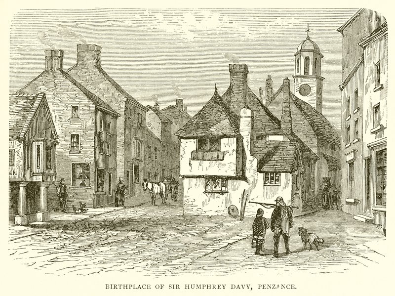 Místo narození sira Humphrey Davy, Penzance od English School