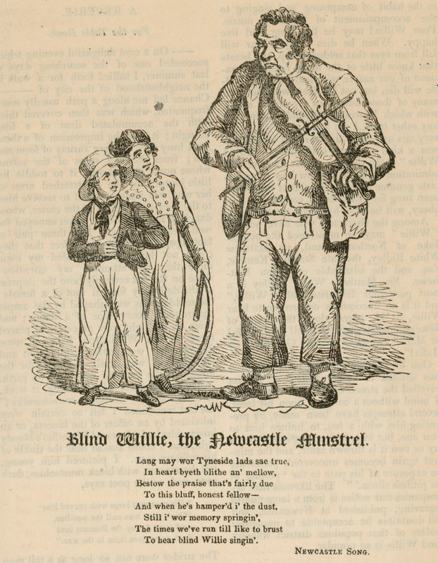 Slepý Willie, Newcastle Minstrel od English School