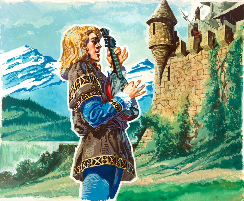 Blondel v Richardově vězení od English School