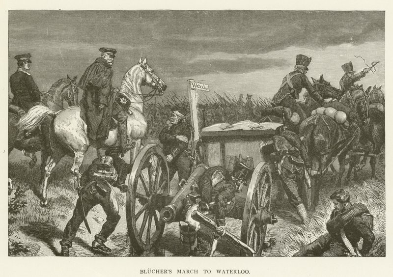 Bluchers pochod do Waterloo od English School