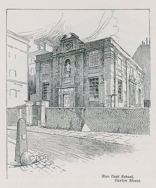 Škola modrého kabátu na Caxton Street od English School