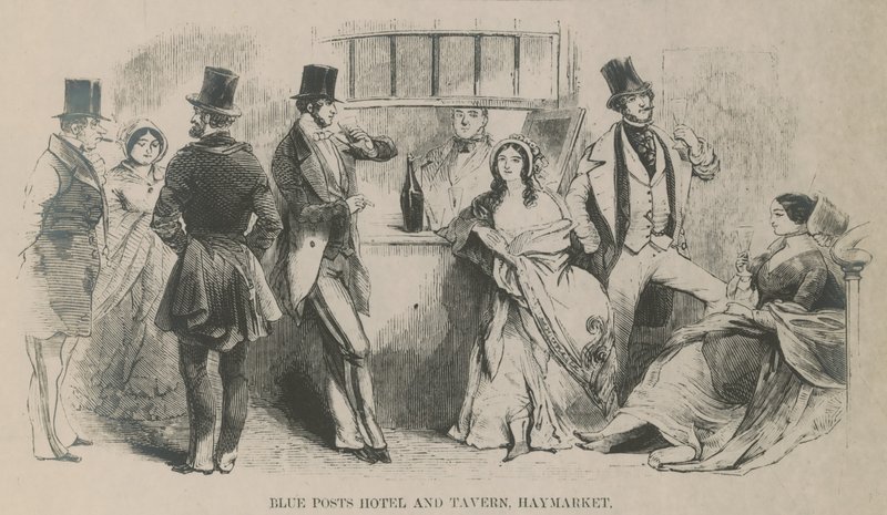 Blue Posts Hotel and Tavern, Haymarket od English School