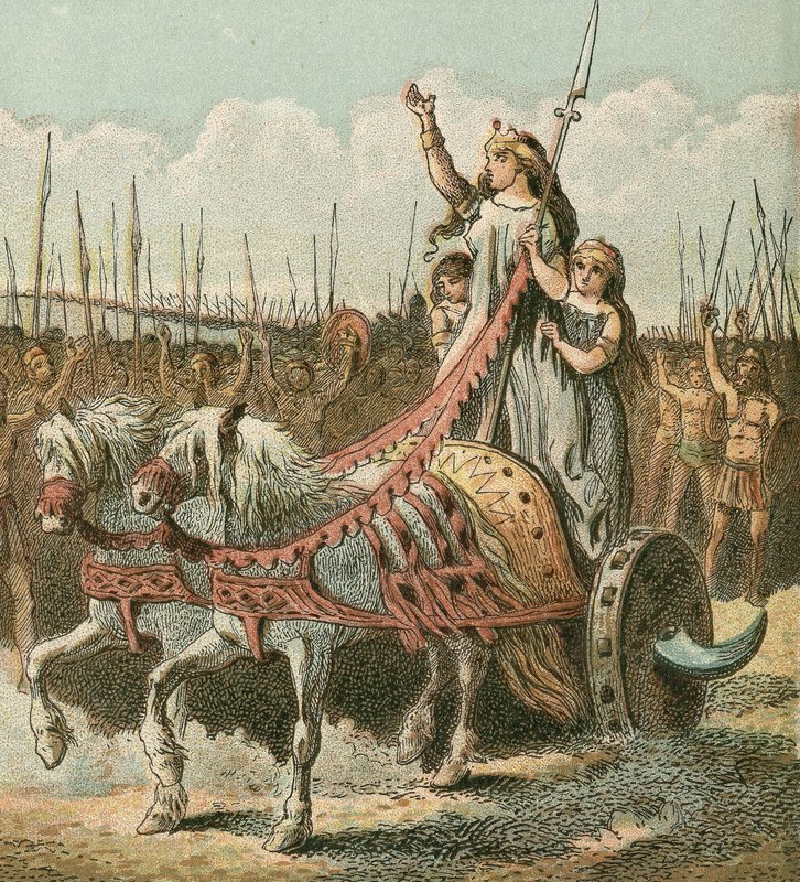 Boadicea a její armáda od English School