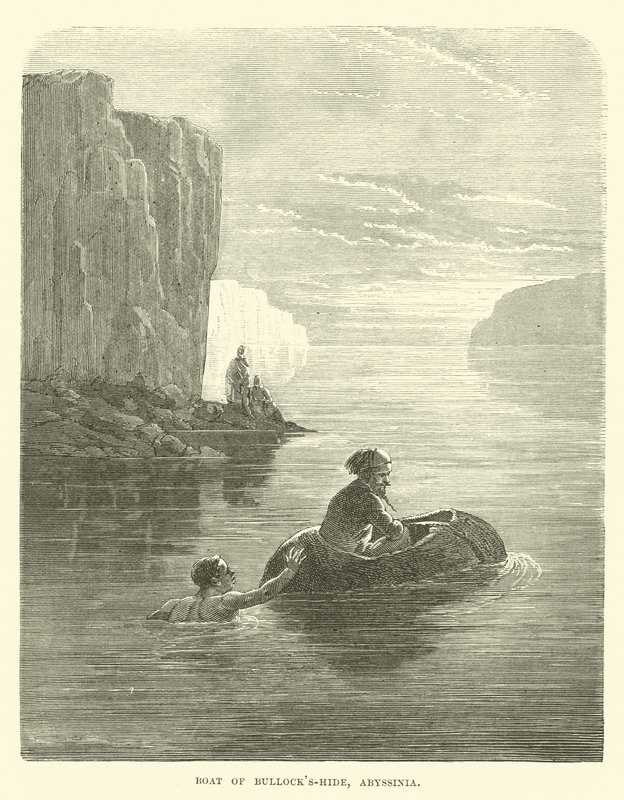 Boat of Bullocks-hide, Habeš od English School