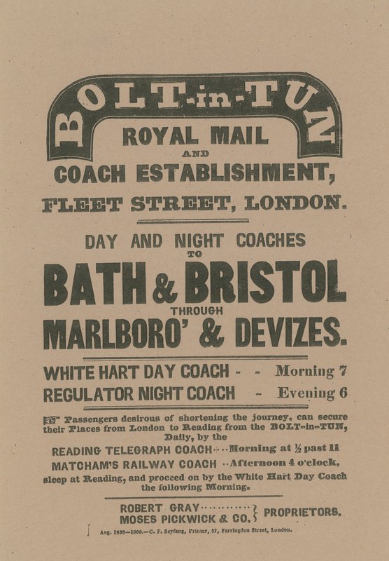 Bolt-in-Tun Royal Mail and Coach Establishment od English School