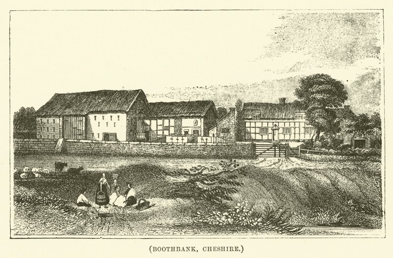 Boothbank, Cheshire (rytina) od English School