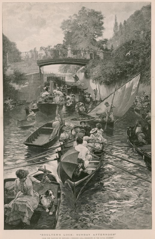 Boulters Lock: Sunday Afternoon, z obrazu Edwarda J Gregoryho od English School