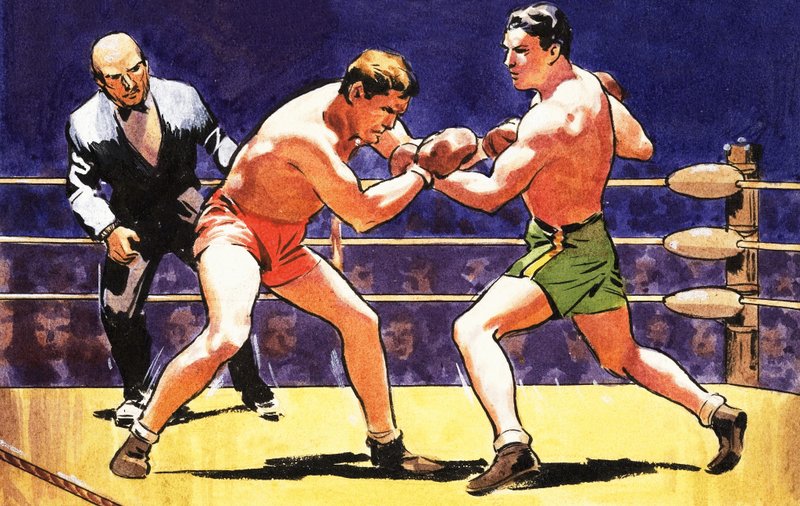 Boxerský zápas od English School