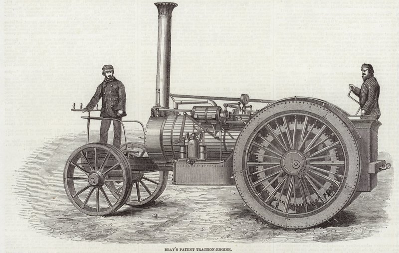 Brays Patent Traction Engine od English School