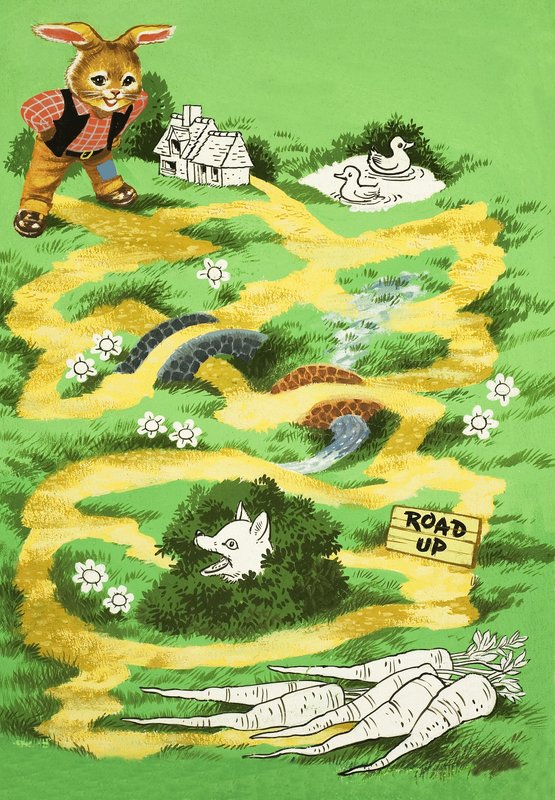 Stránka puzzle Brer Rabbit od English School