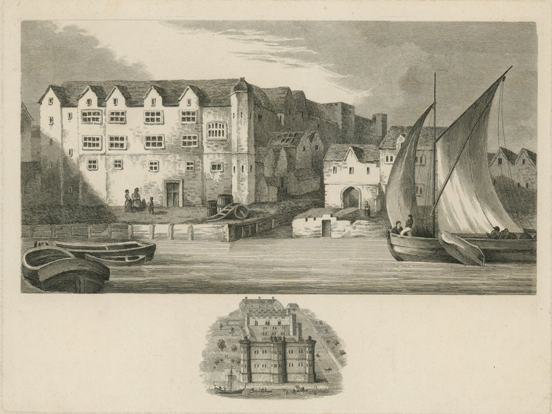 Bridewell Palace na břehu řeky Temže od English School